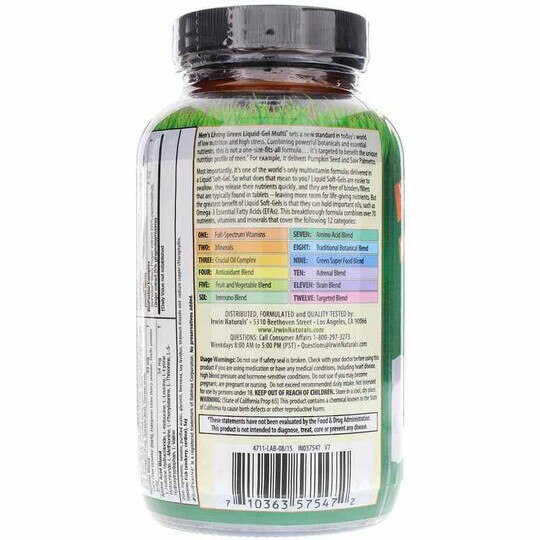 Men's Living Green Liquid-Gel Multi, IRN